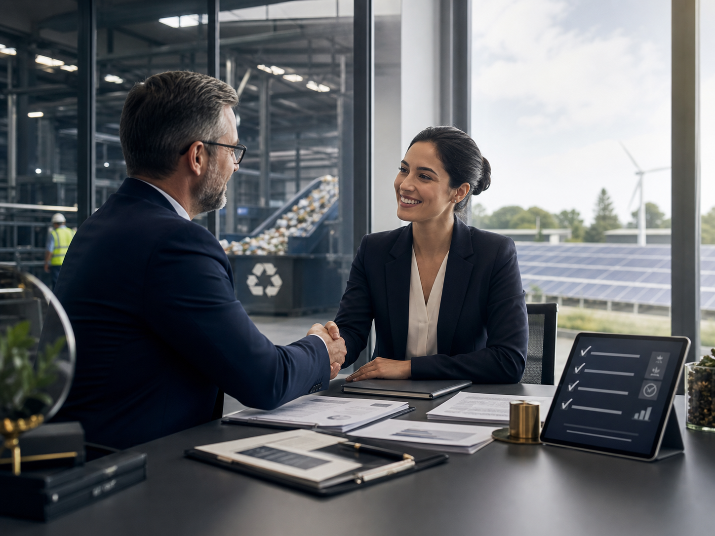 Sustainability and compliance visual